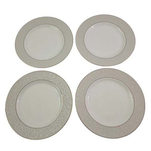 Mikasa PARCHMENT L3438 Fine China 8 ¼” Salad Luncheon Plates – Set of 4 - Picture 6 of 16